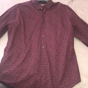 Express Men’s Floral Dress Shirt